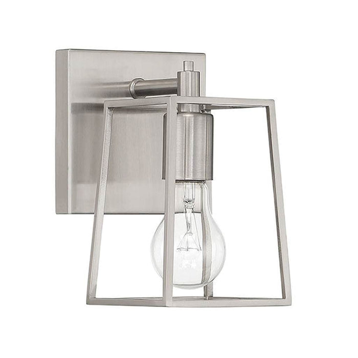 Dunn 1 Light Wall Sconce in Brushed Polished Nickel