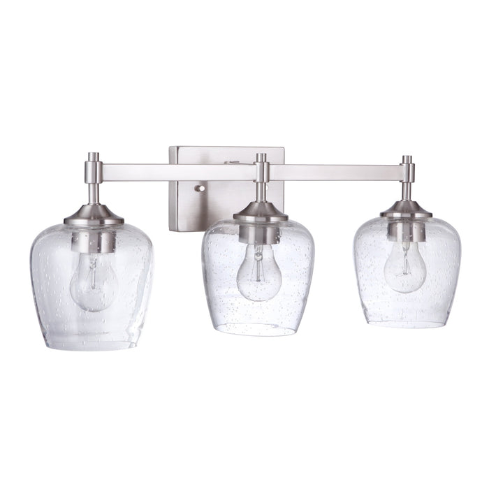 Stellen 3 Light Vanity in Brushed Polished Nickel