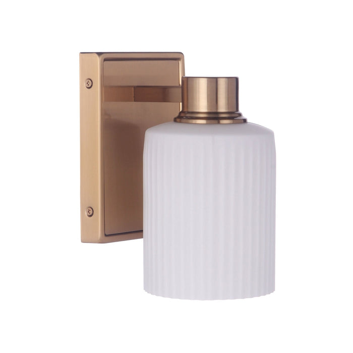 Bretton 1 Light Wall Sconce in Satin Brass