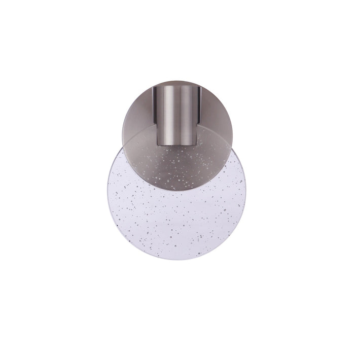 Glisten 1 Light LED Wall Sconce in Brushed Polished Nickel