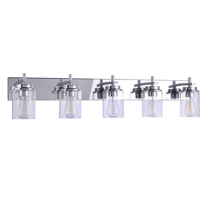 Reeves 5 Light Vanity in Chrome