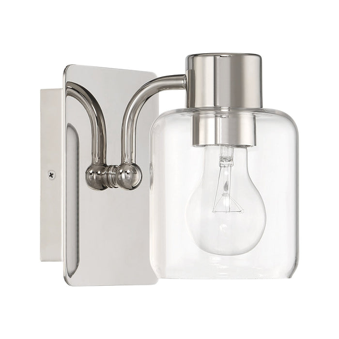 Rori 1 Light Wall Sconce in Polished Nickel