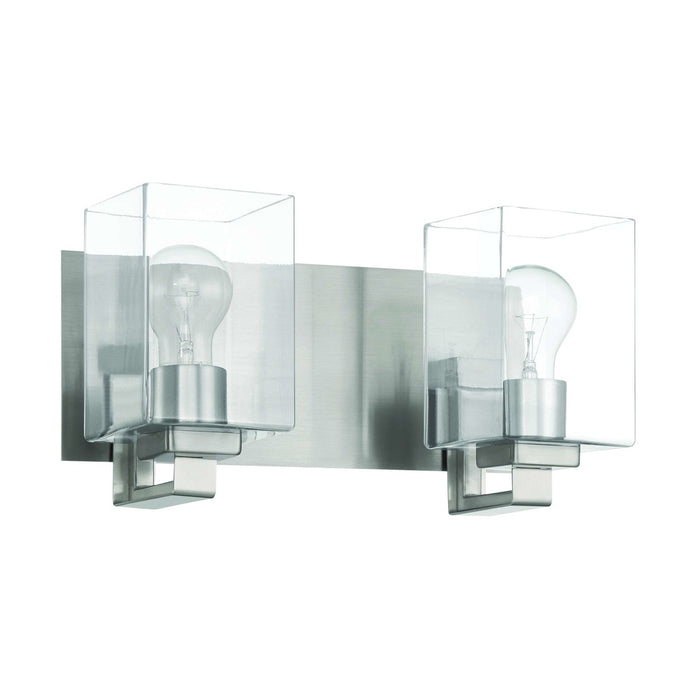Craftmade McClane 2 Light Vanity in Brushed Polished Nickel