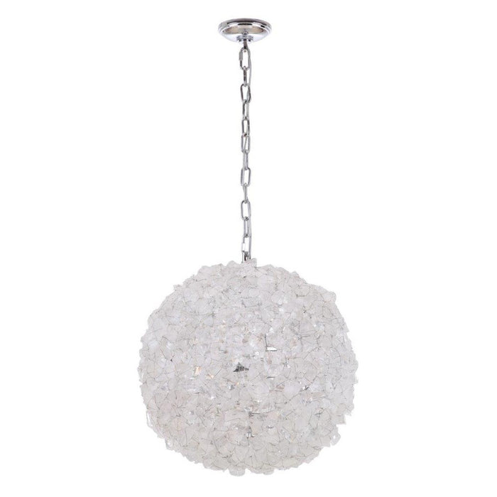 Roxx 4 Light X-Large Pendant in Chrome w/Quartz Crystals