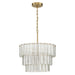 Craftmade Museo 12 Light Pendant in Satin Brass