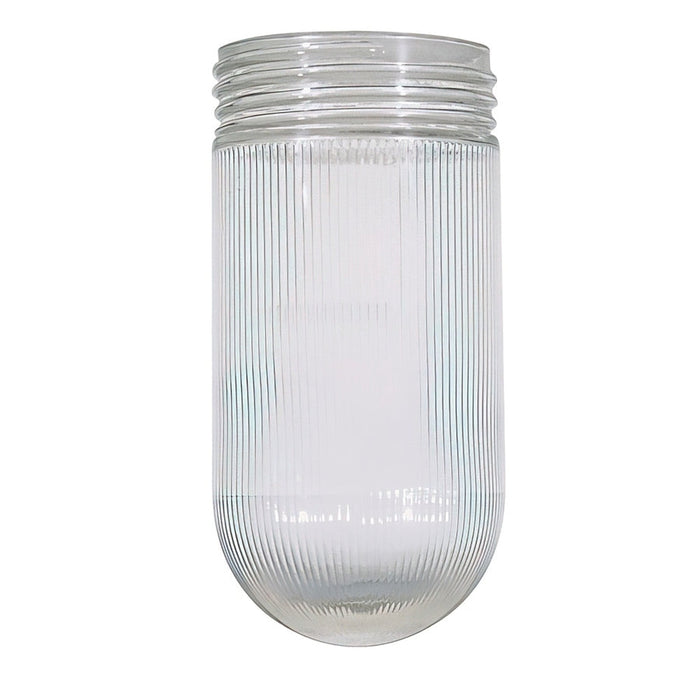 SATCO CLEAR RIBBED GLASS JELLY JAR 50-547