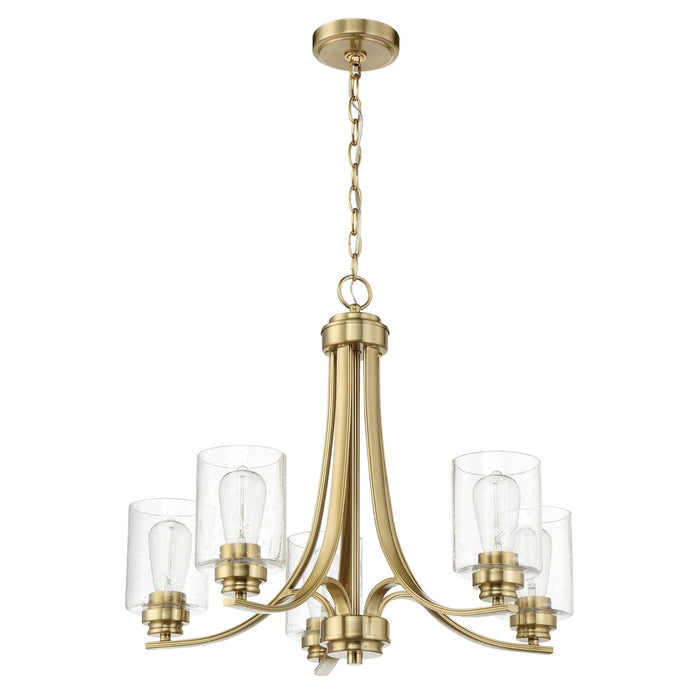 Bolden 5 Light Chandelier in Satin Brass