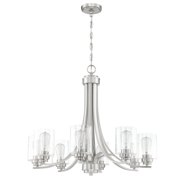 Bolden 8 Light Chandelier in Brushed Polished Nickel