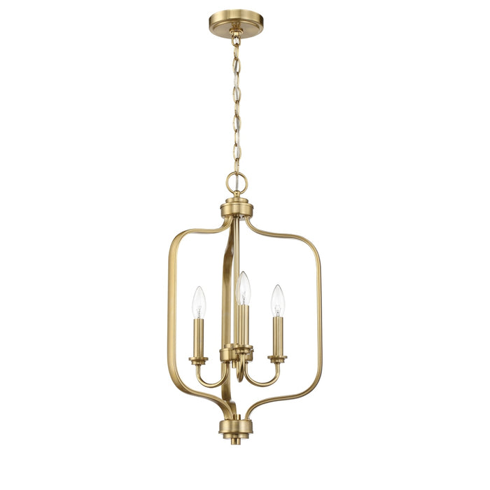 Bolden 3 Light Foyer in Satin Brass