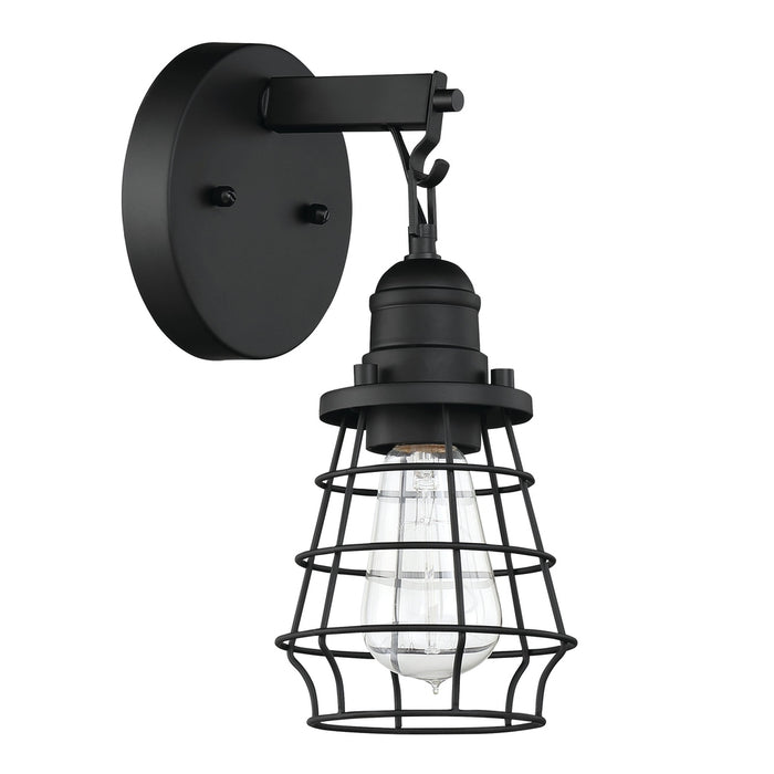 Thatcher 1 Light Wall Sconce in Flat Black