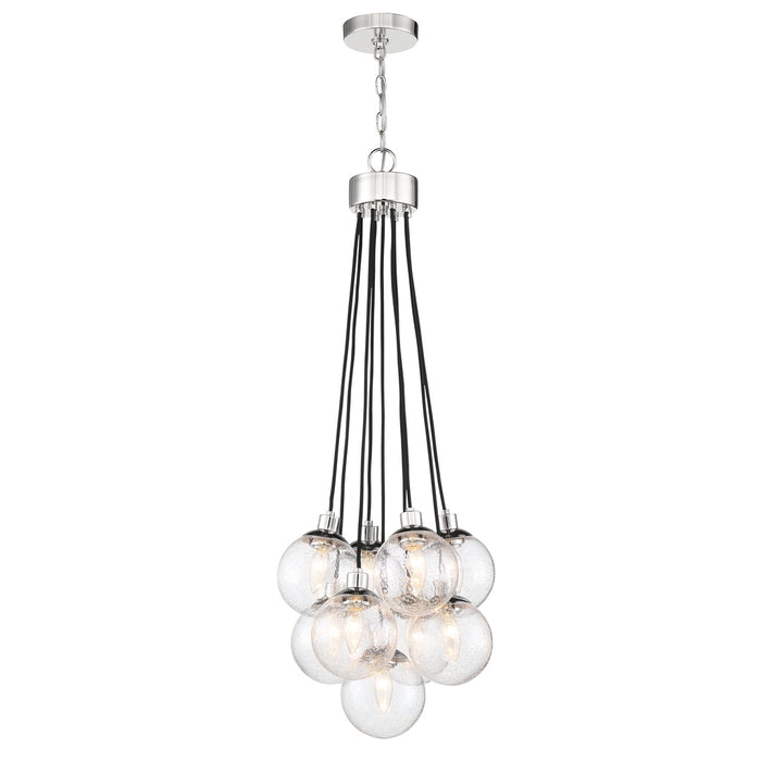 Que 9 Light Pendant in Chrome