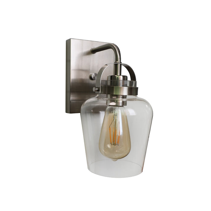 Trystan 1 Light Wall Sconce in Brushed Polished Nickel