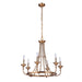 Craftmade Marlowe 6 Light Chandelier in Satin Brass