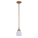 Craftmade Marlowe 1 Light Mini Pendant in Satin Brass