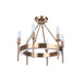 Craftmade Larrson 6 Light Semi Flush in Satin Brass