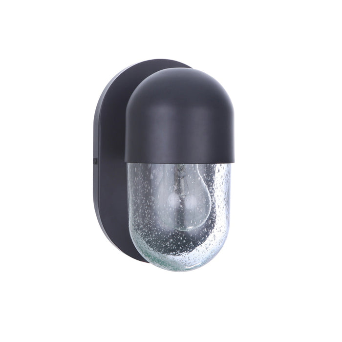 Pill 1 Light Wall Sconce in Flat Black