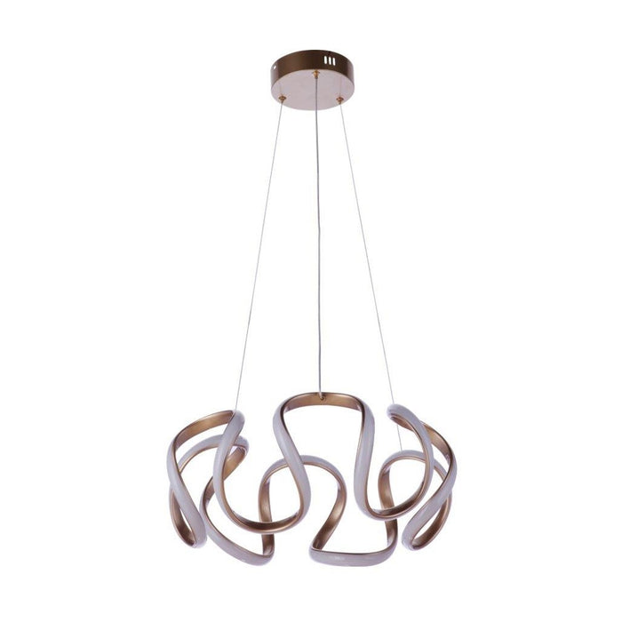 Pulse Dimmable LED Pendant in Chapagne Brass