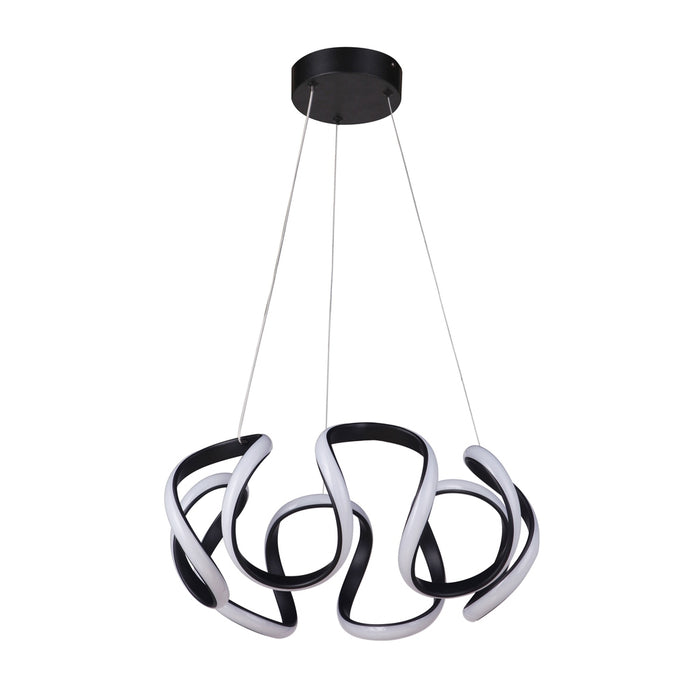 Pulse Dimmable LED Pendant in Flat Black