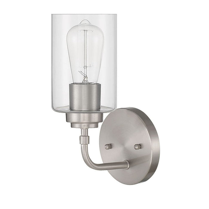 Stowe 1 Light Wall Sconce in Brushed Polished Nickel