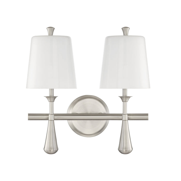 Palmer 2 Light Vanity in Brushed Polished Nickel