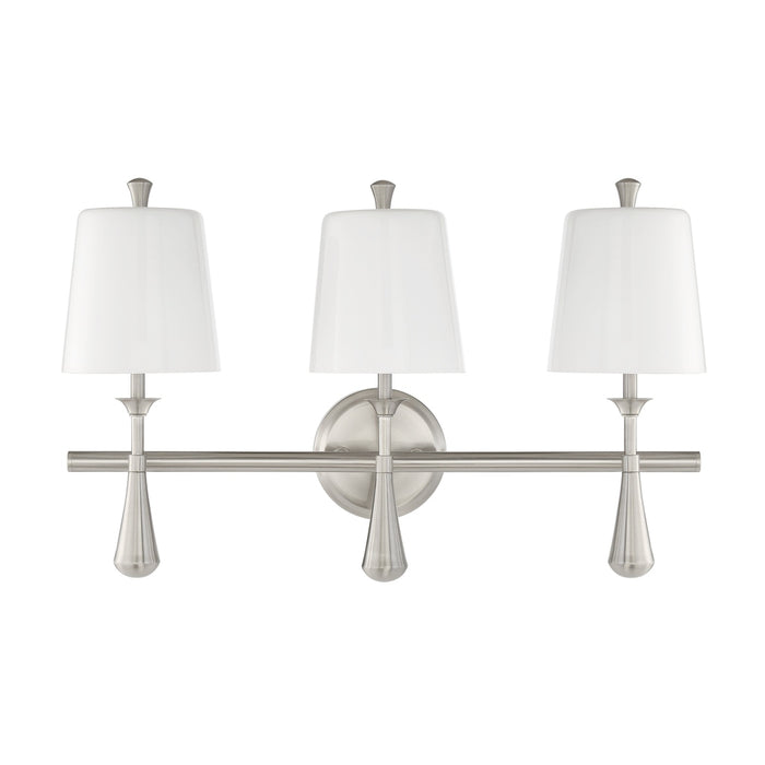 Palmer 3 Light Vanity in Brushed Polished Nickel