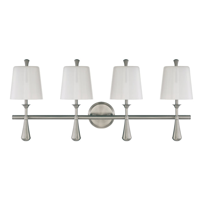 Palmer 4 Light Vanity in Brushed Polished Nickel