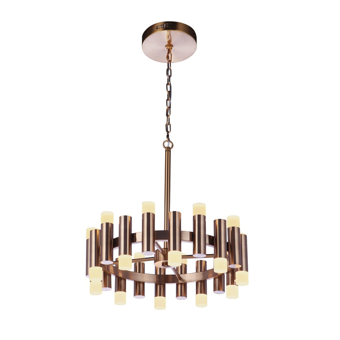 Simple Lux 20 Light LED Chandelier in Satin Brass