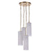 Craftmade Myos 4 Light Pendant in Sunset Gold