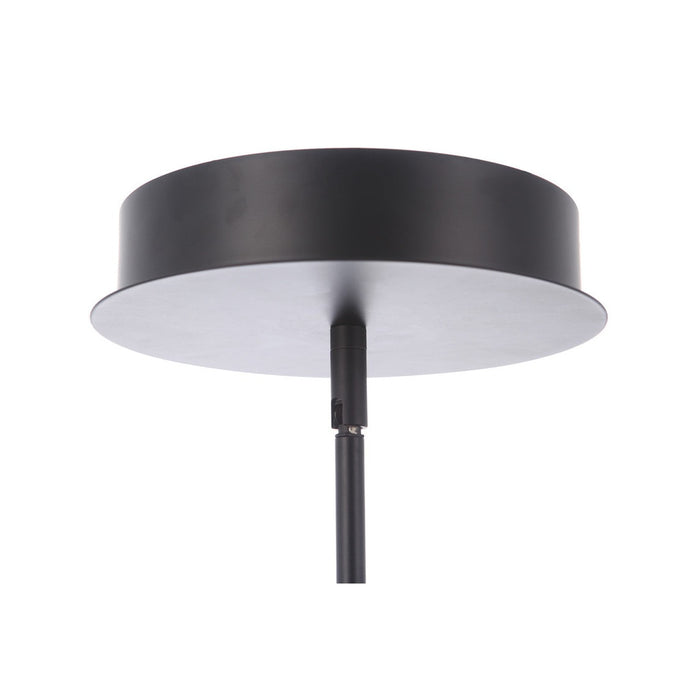 Unwind Large LED Pendant in Flat Black