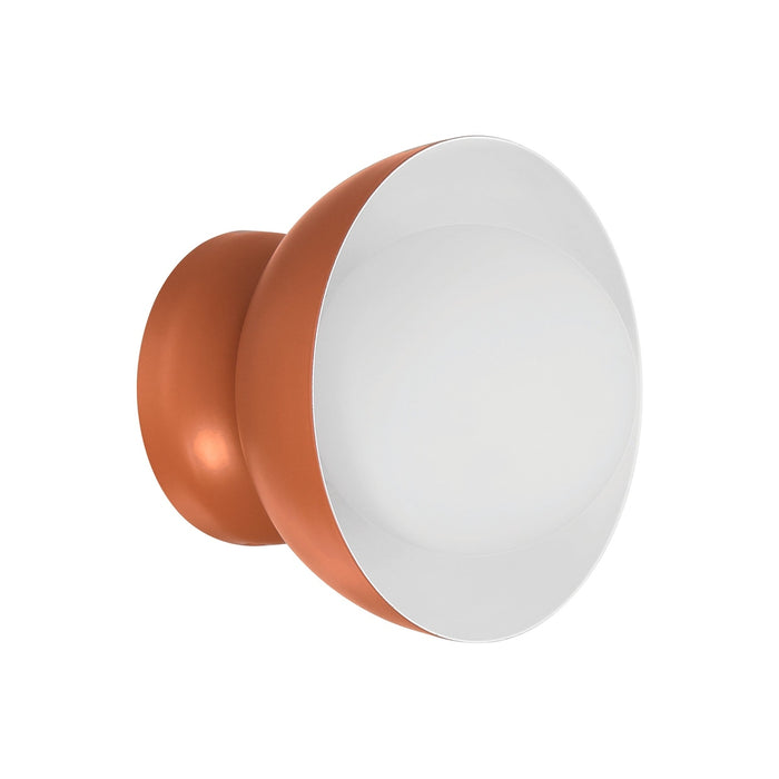 Ventura Dome 1 Light Wall Sconce in Baked Clay