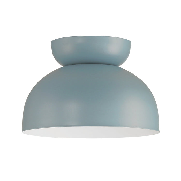 Ventura Dome 1 Light Flushmount in Dusty Blue