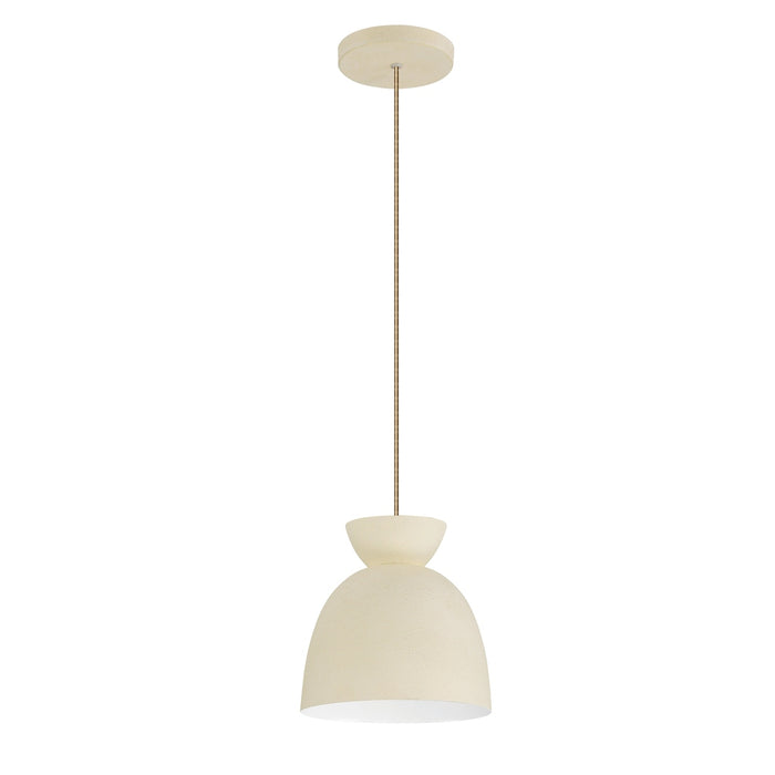 Ventura Dome 1 Light Mini Pendant in Cottage White