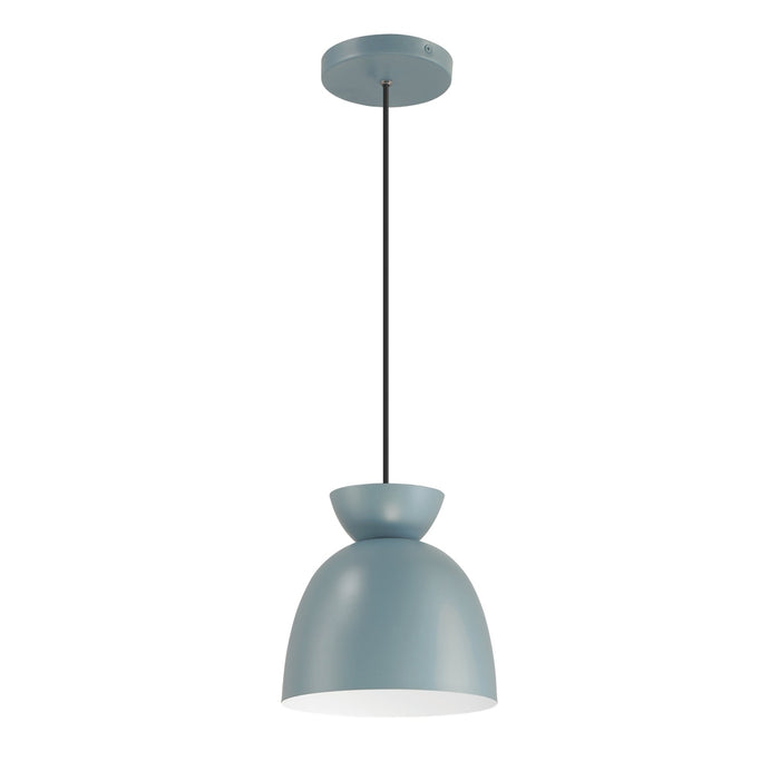 Ventura Dome 1 Light Mini Pendant in Dusty Blue