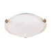 NUVO 2 Light - 16" Flush Mount - Tri-Clip with Alabaster Glass