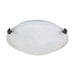 NUVO 2 Light - 16" Flush Mount - Tri-Clip with Alabaster Glass