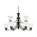 NUVO EMPIRE 9 LIGHT 32" CHANDELIER 60-3171