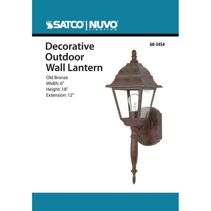 NUVO BRITON 1 LIGHT 18 WALL LANTERN