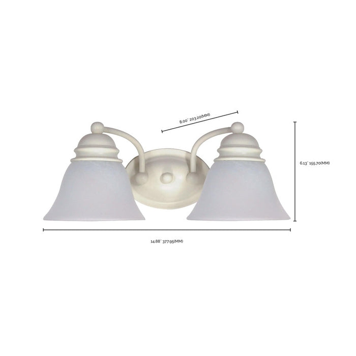 NUVO EMPIRE 2 LIGHT 15" VANITY