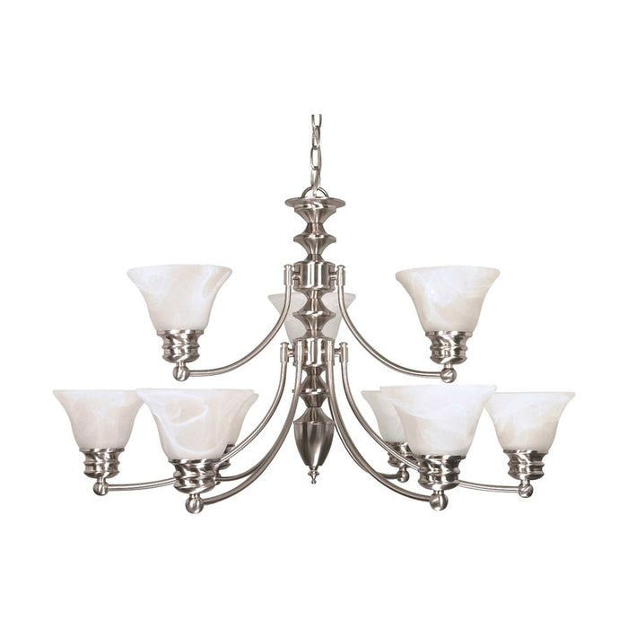 NUVO EMPIRE 9 LIGHT CHANDELIER