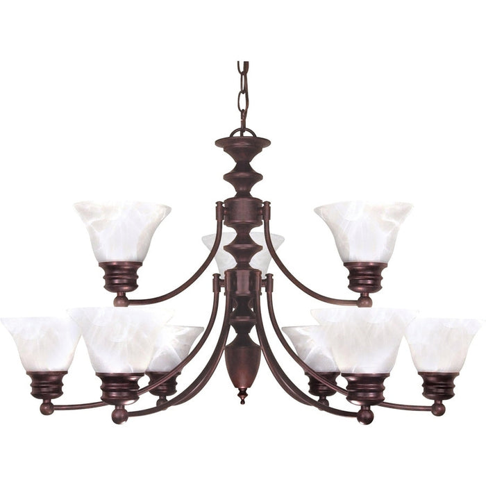 NUVO EMPIRE 9 LIGHT CHANDELIER