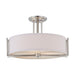 NUVO GEMINI 3 LIGHT SEMI-FLUSH 60-4758