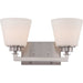 NUVO MOBILI - 2 LIGHT VANITY FIXTURE