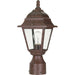 NUVO BRITON 1 LIGHT 14" POST LANTERN