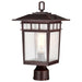 NUVO COVE NECK 1 LIGHT OUTDOOR LG POST