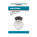 NUVO 1 LIGHT 6" BALL CEILING