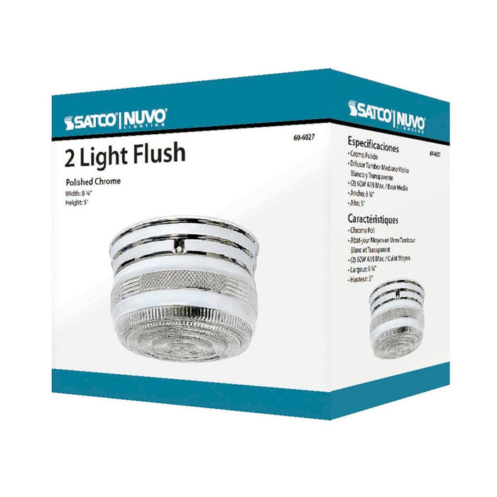 NUVO 2 LIGHT MEDIUM FLUSH MOUNT DRUM