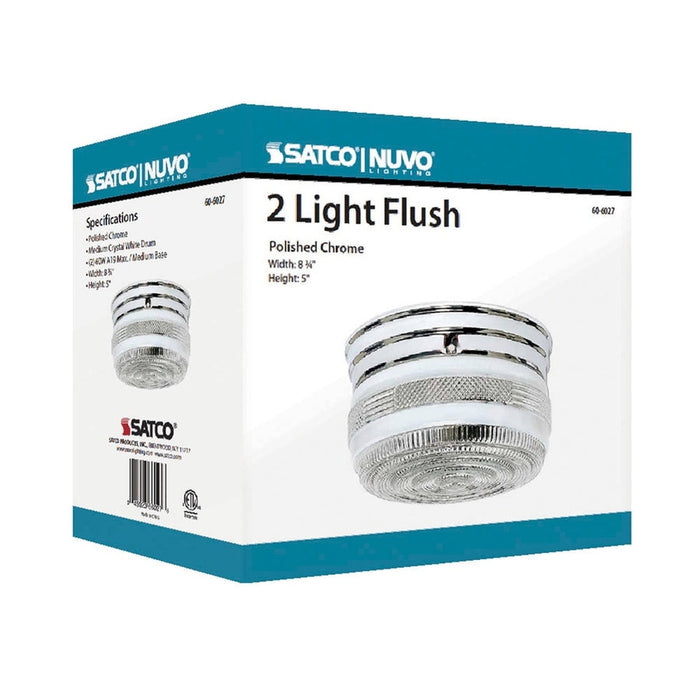 NUVO 2 LIGHT MEDIUM FLUSH MOUNT DRUM