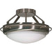 NUVO POLARIS 2 LIGHT 14" SEMI FLUSH 60-609