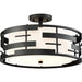 NUVO LANSING 3 LIGHT SEMI FLUSH 60-6436