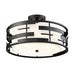 NUVO LANSING 3 LIGHT SEMI FLUSH 60-6436